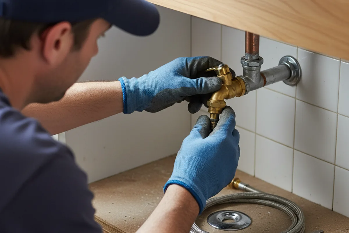 Shutoff valve and fitting work during Emergency Plumbing in Smithsburg